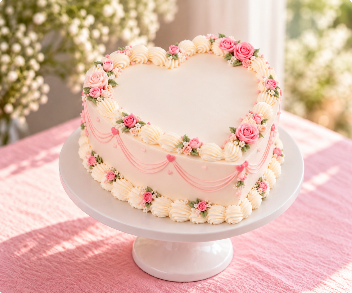 La Crème Bakery pink Heart Cake – Cakes collection