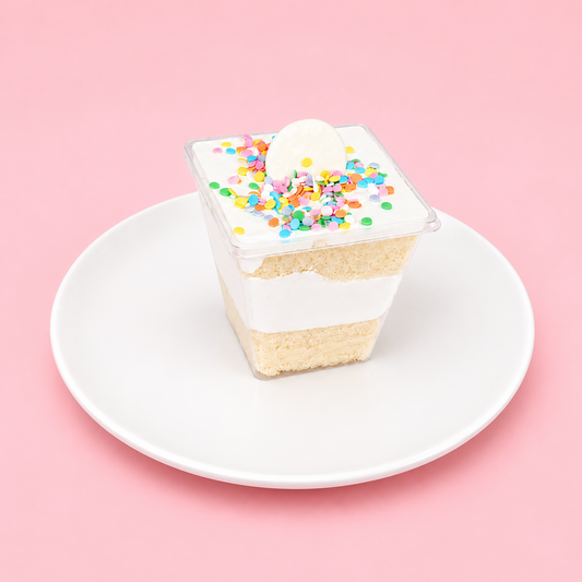 White birthday cake