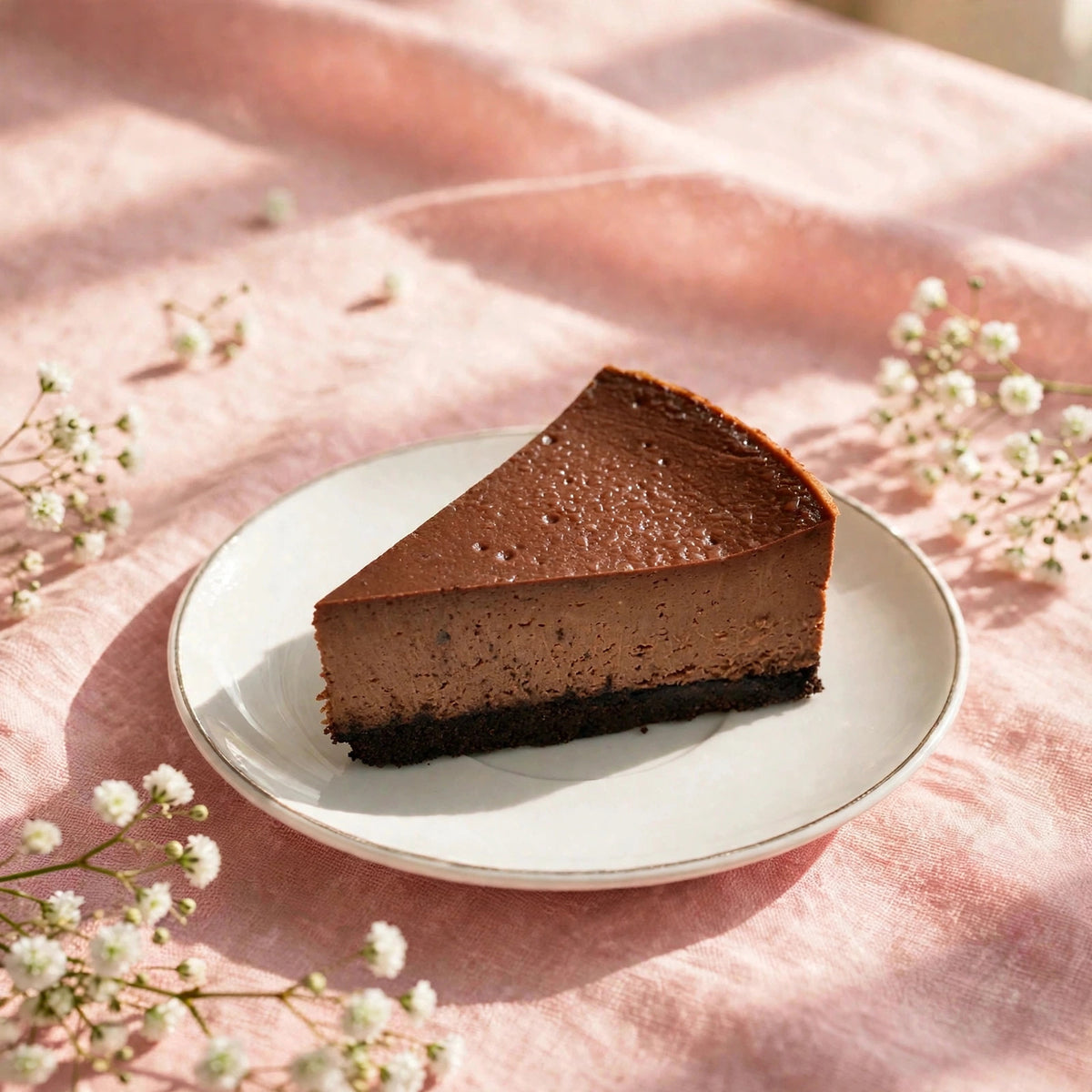 Chocolate Cheesecake Slice