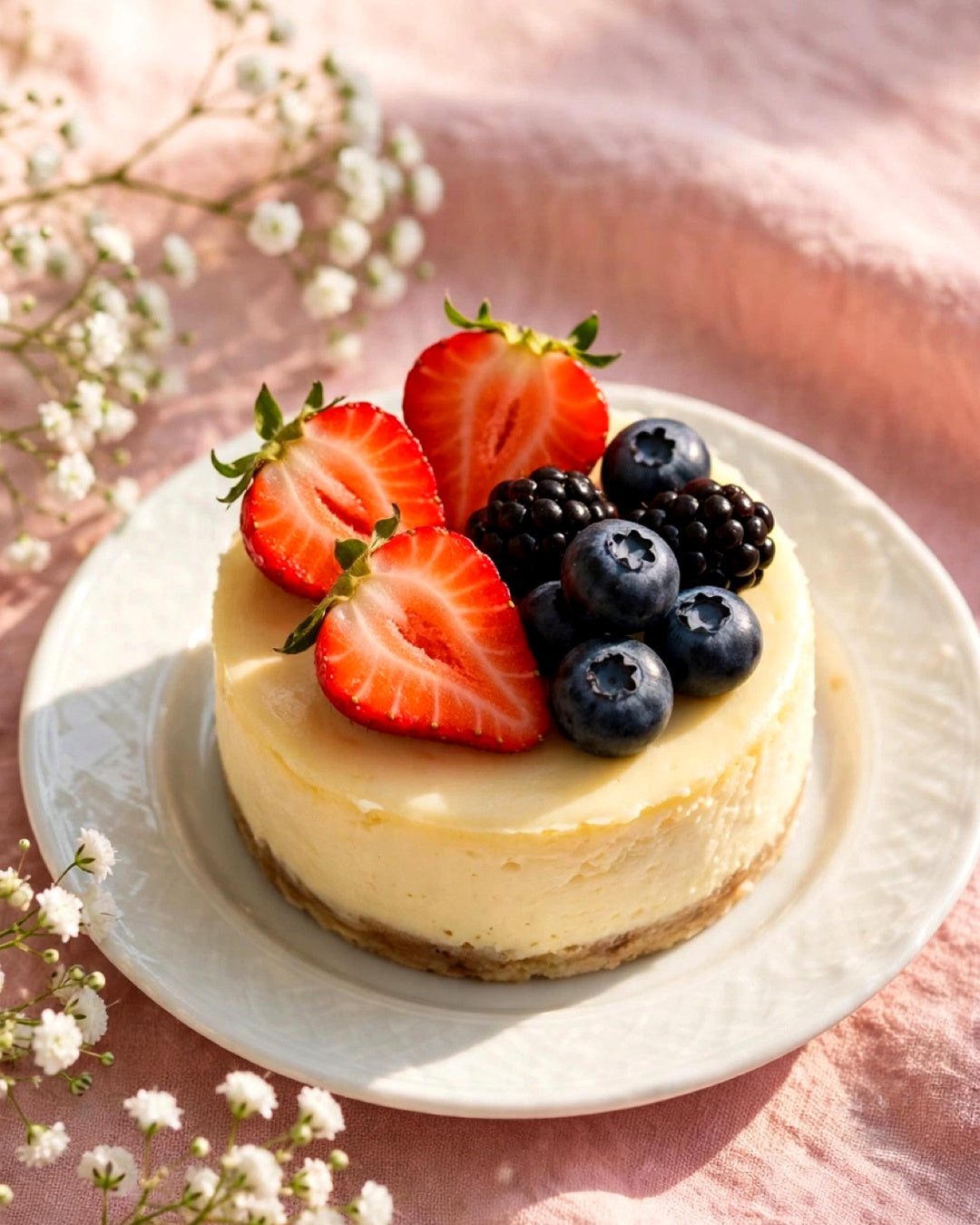 Mini Mixed Fruit Cheesecake