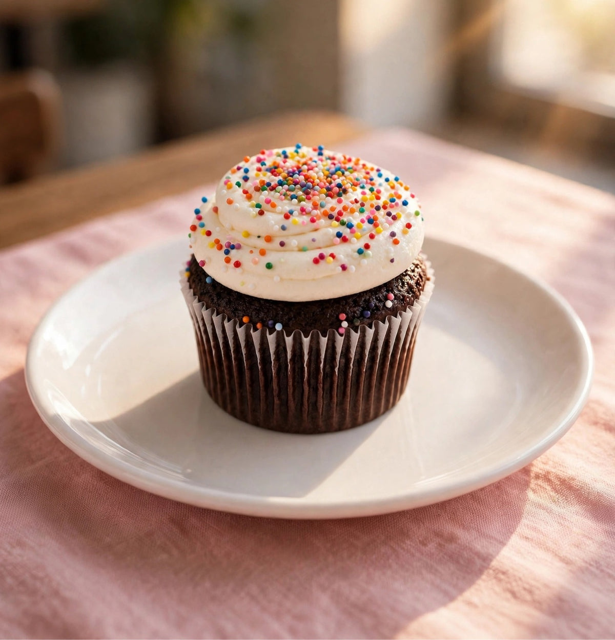Chocolate Sprinkle Cupcake