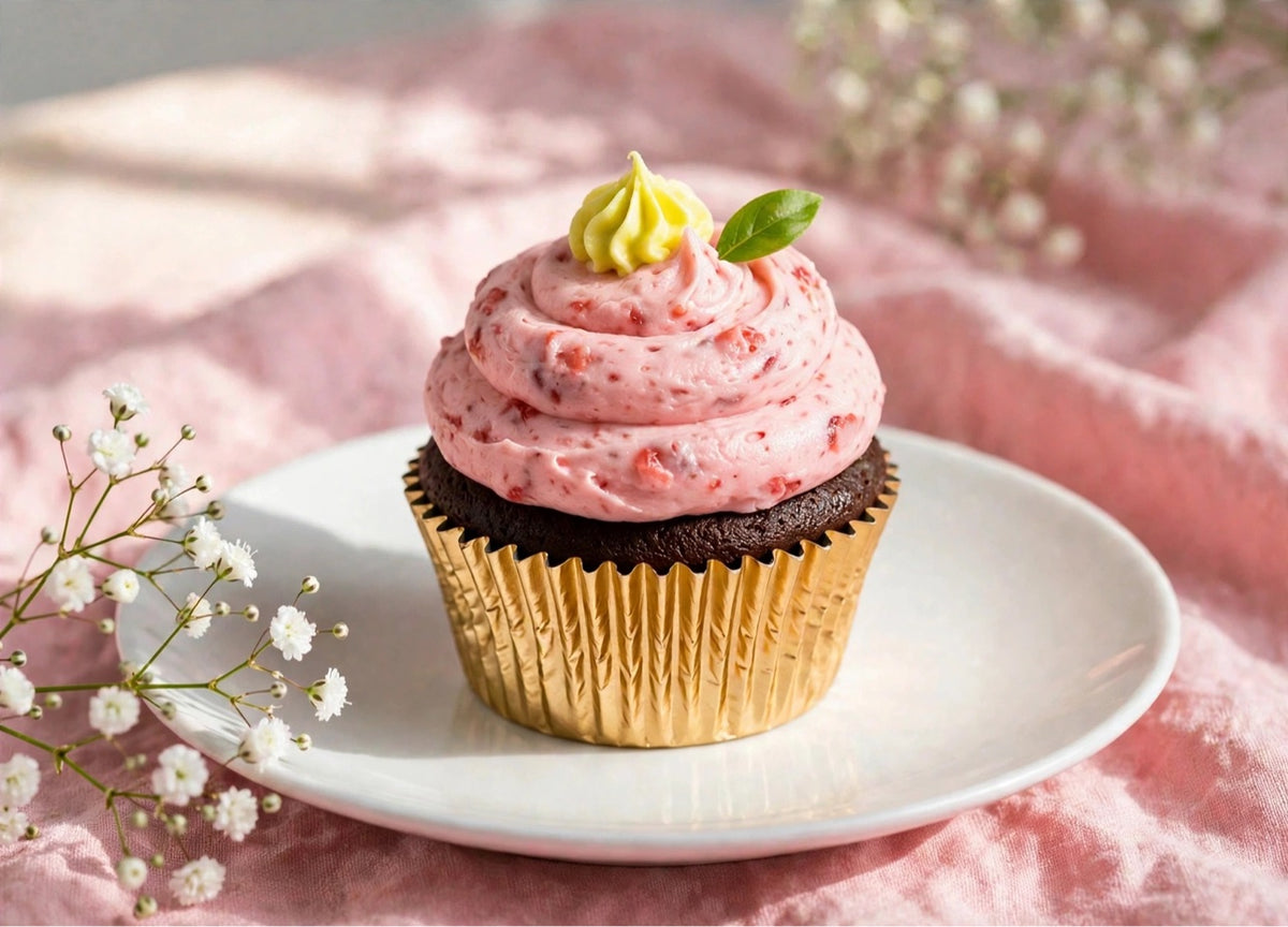Chocolate Strawberry Cupcake