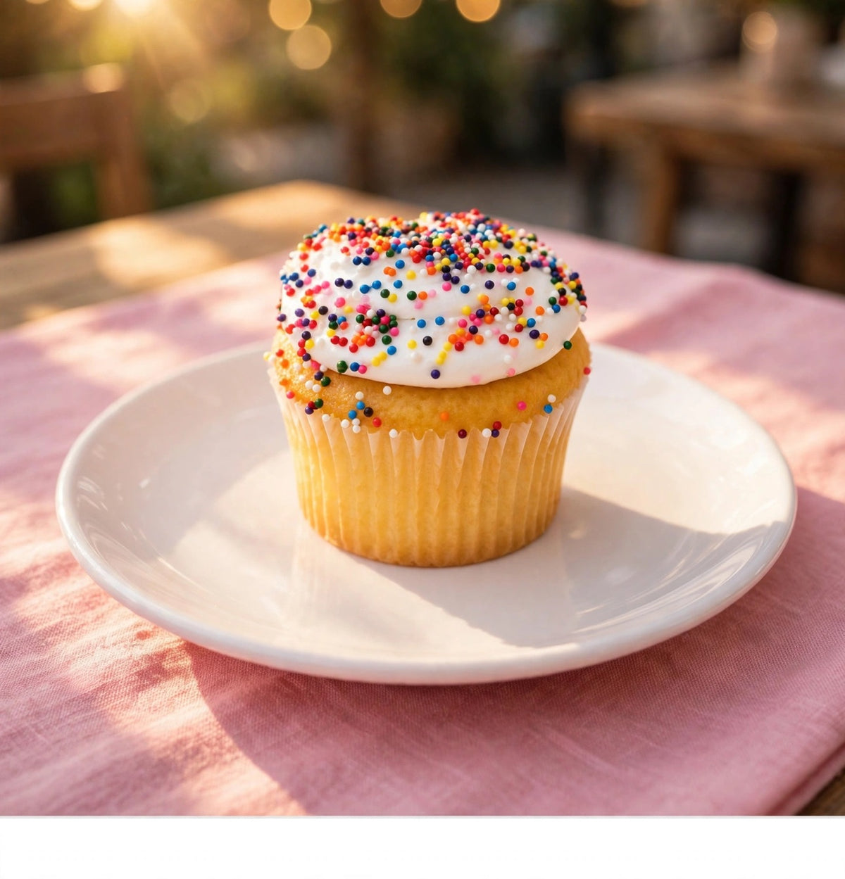 Vanilla Sprinkle Cupcake
